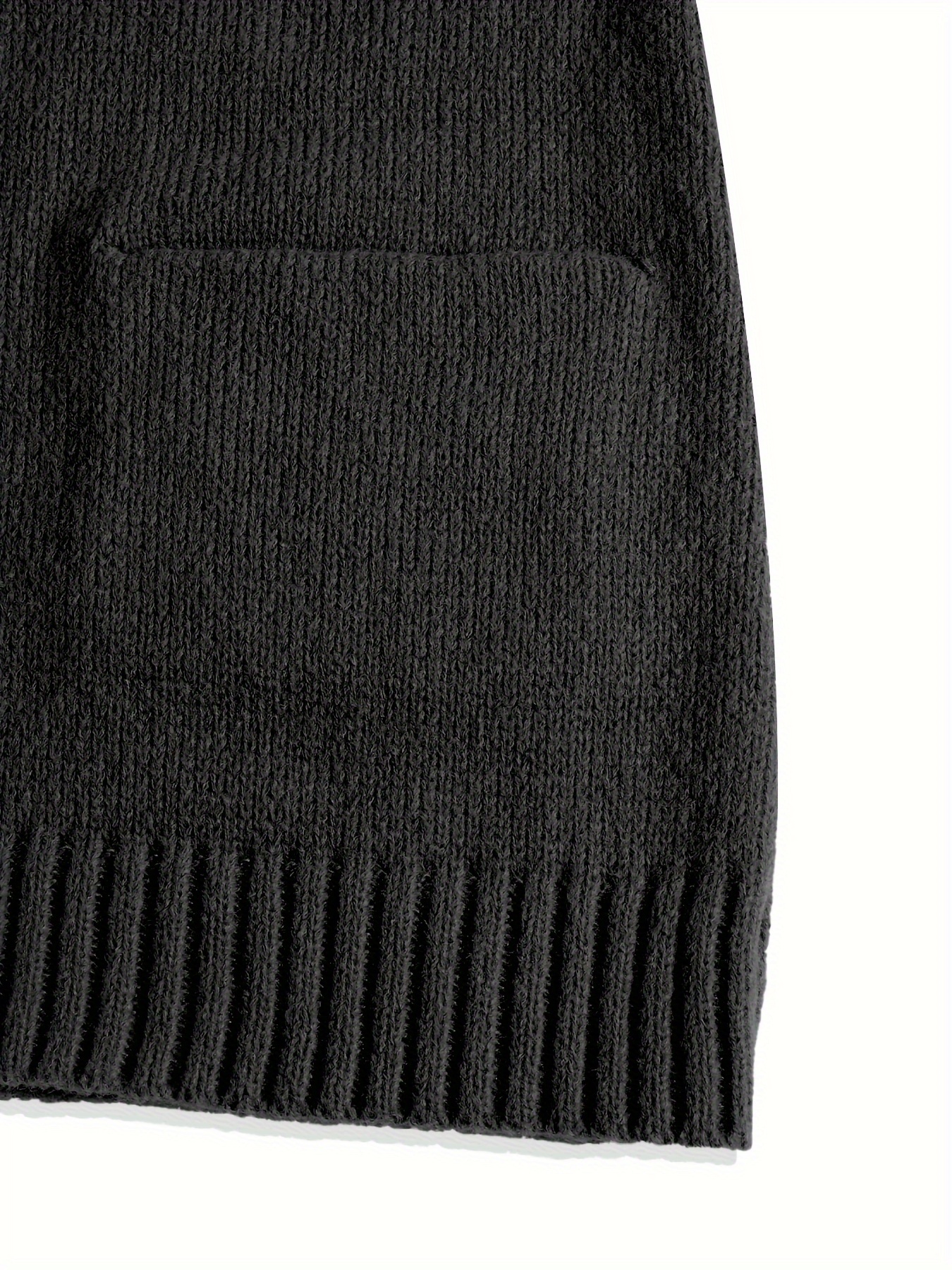 plus size solid knit sweater vest casual v neck sleeveless sweater for fall winter womens plus size clothing details 15