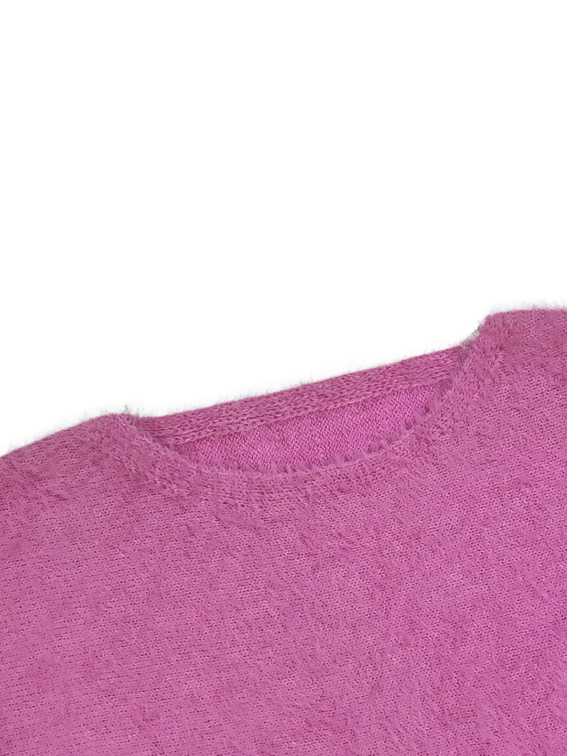 plus size casual sweater womens plus solid fluffy round neck long sleeve sweater details 4