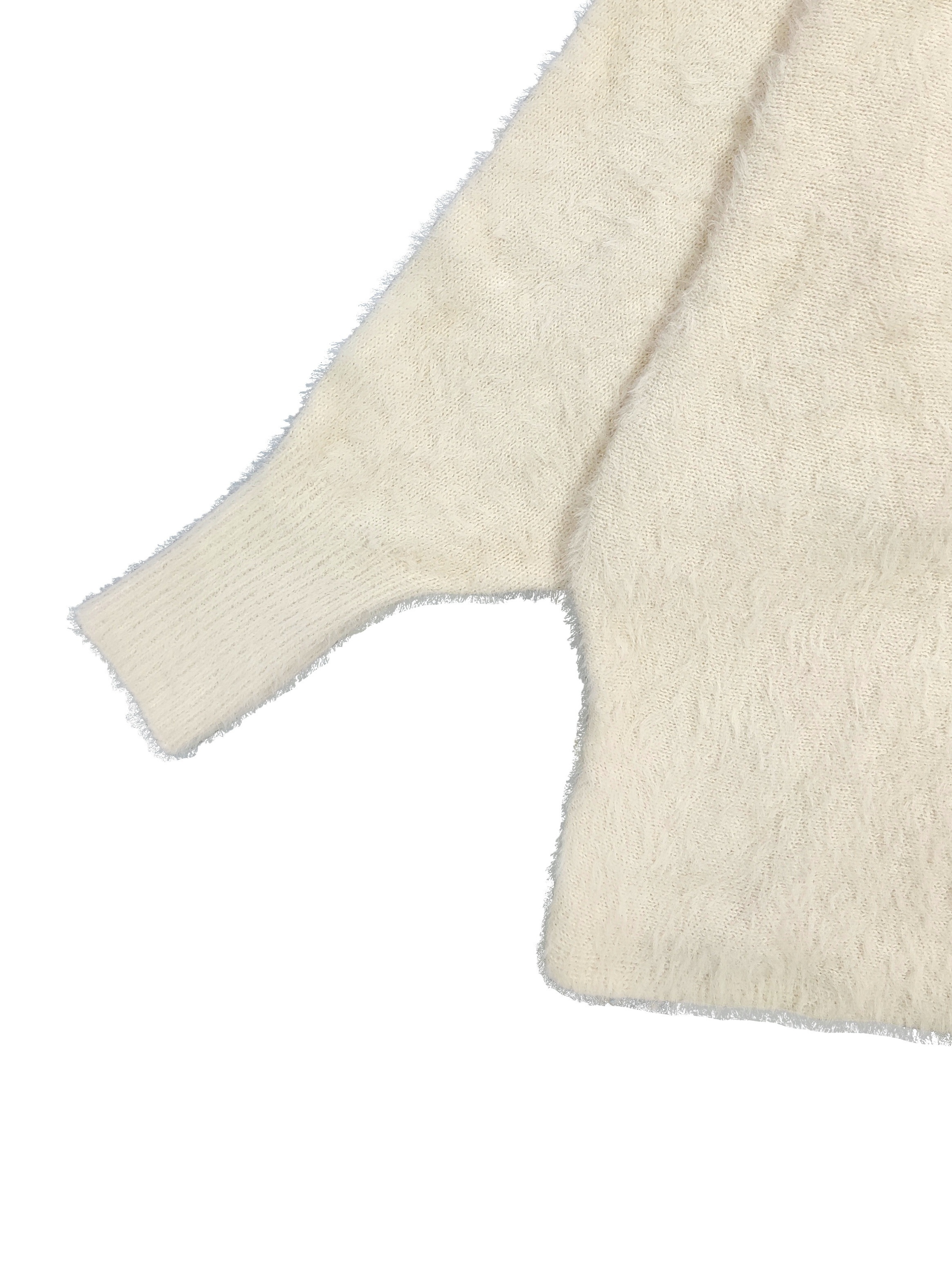 plus size casual sweater womens plus solid fluffy round neck long sleeve sweater details 14
