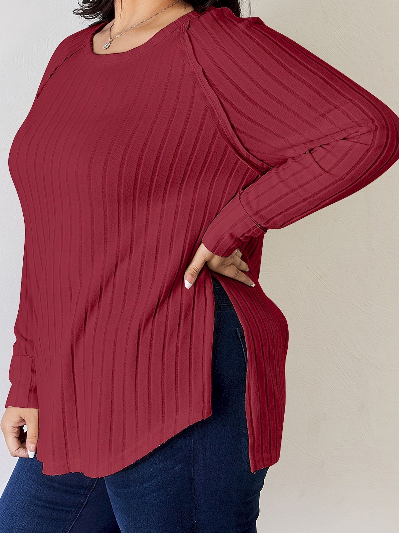 full size ribbed round neck   t shirt details 10