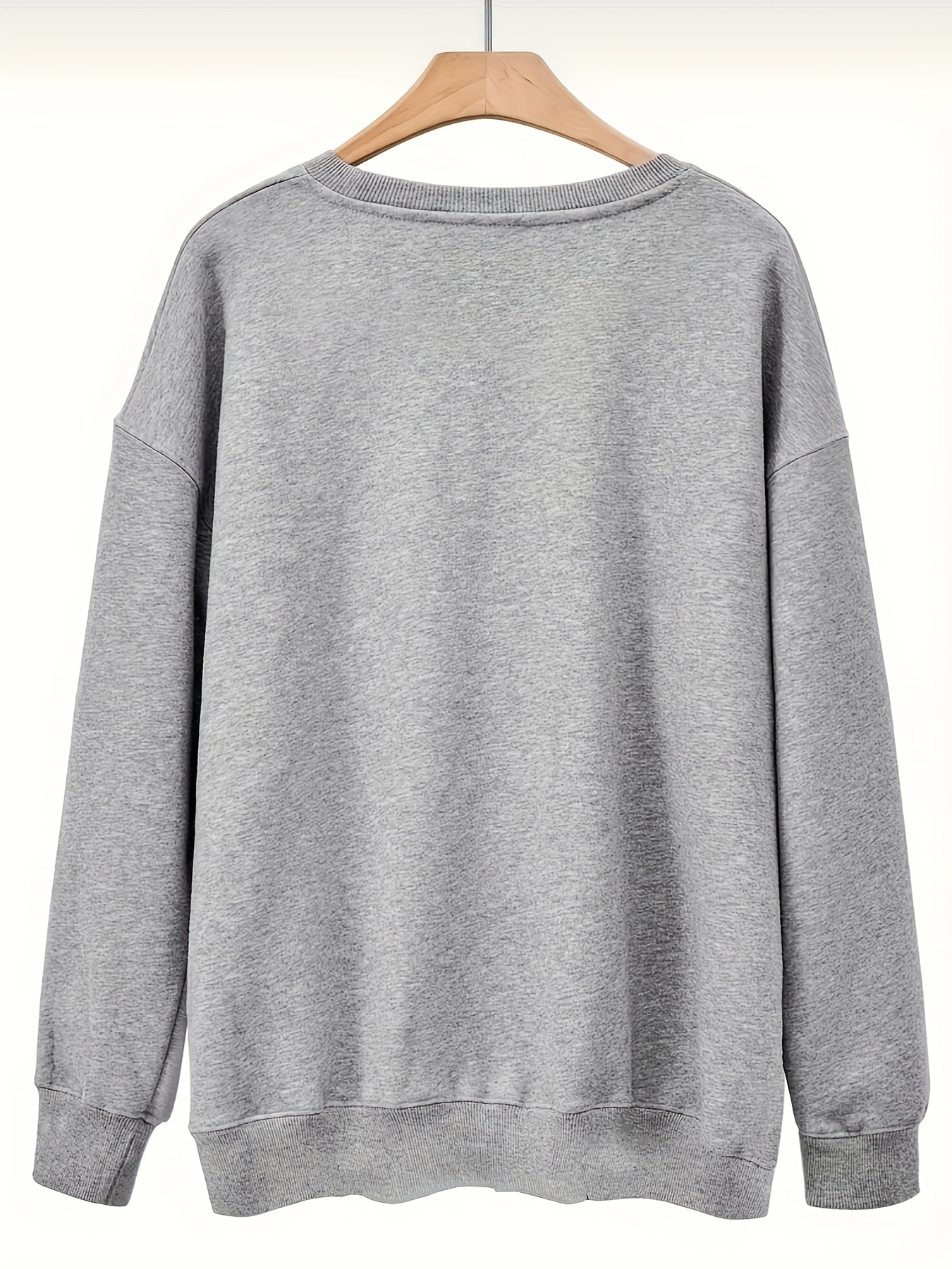 plus size mama print sweatshirt crew neck casual sweatshirt for fall spring womens plus size clothing details 10