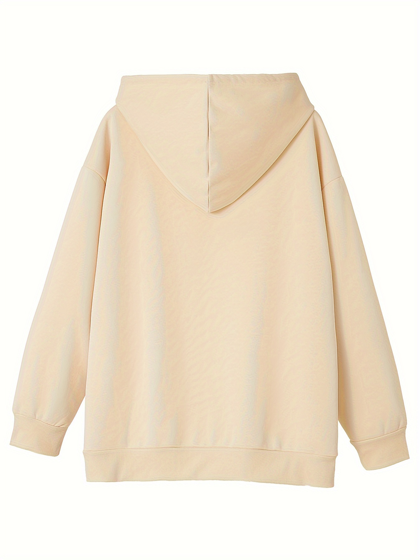 plus size clover print warm hoodie casual kangaroo pocket long sleeve hooded sweatshirt womens plus size clothing details 14