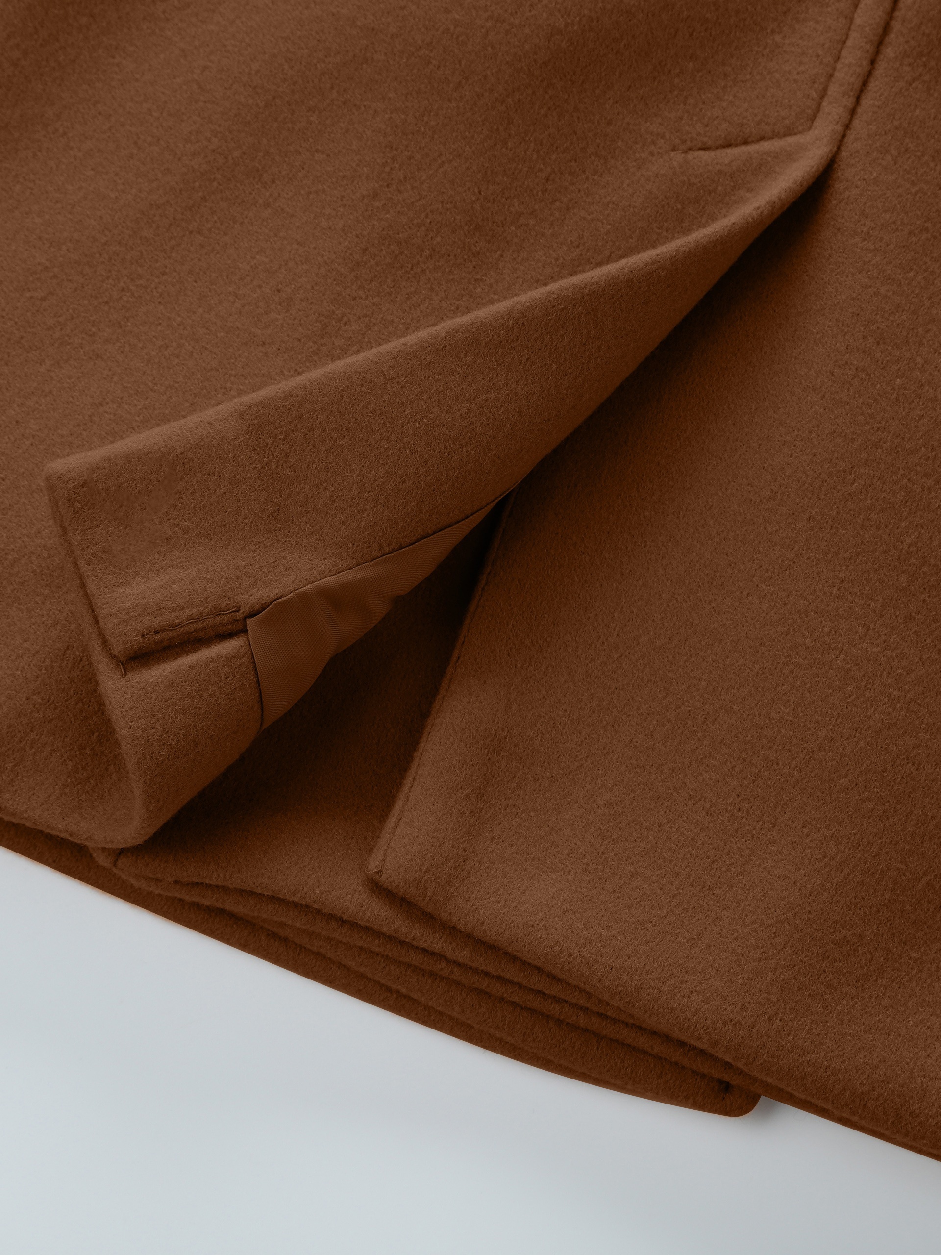 plus size mens solid coat for spring fall winter details 3