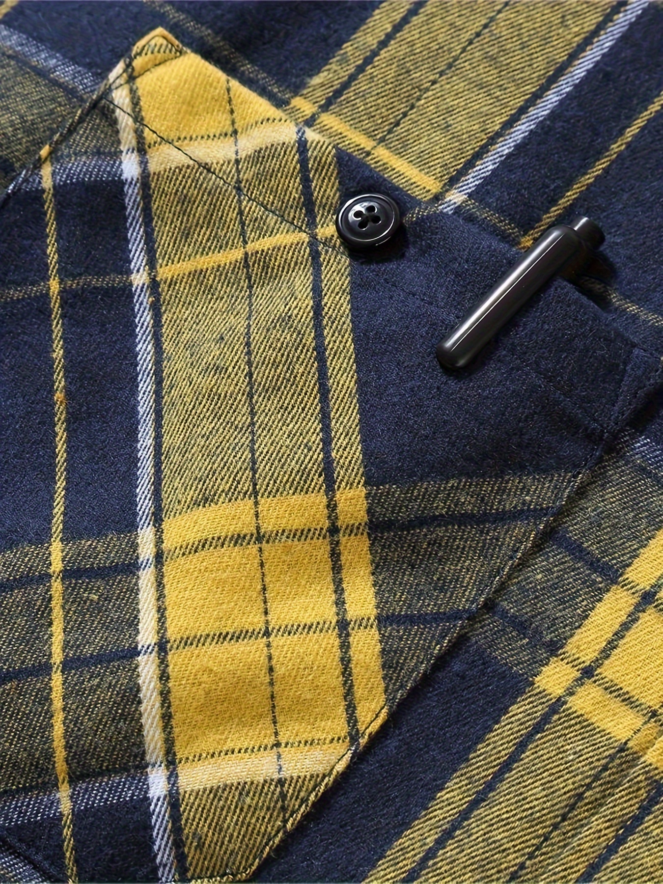 plus size mens plaid hooded jacket fashion hoodies fall winter mens clothing details 5