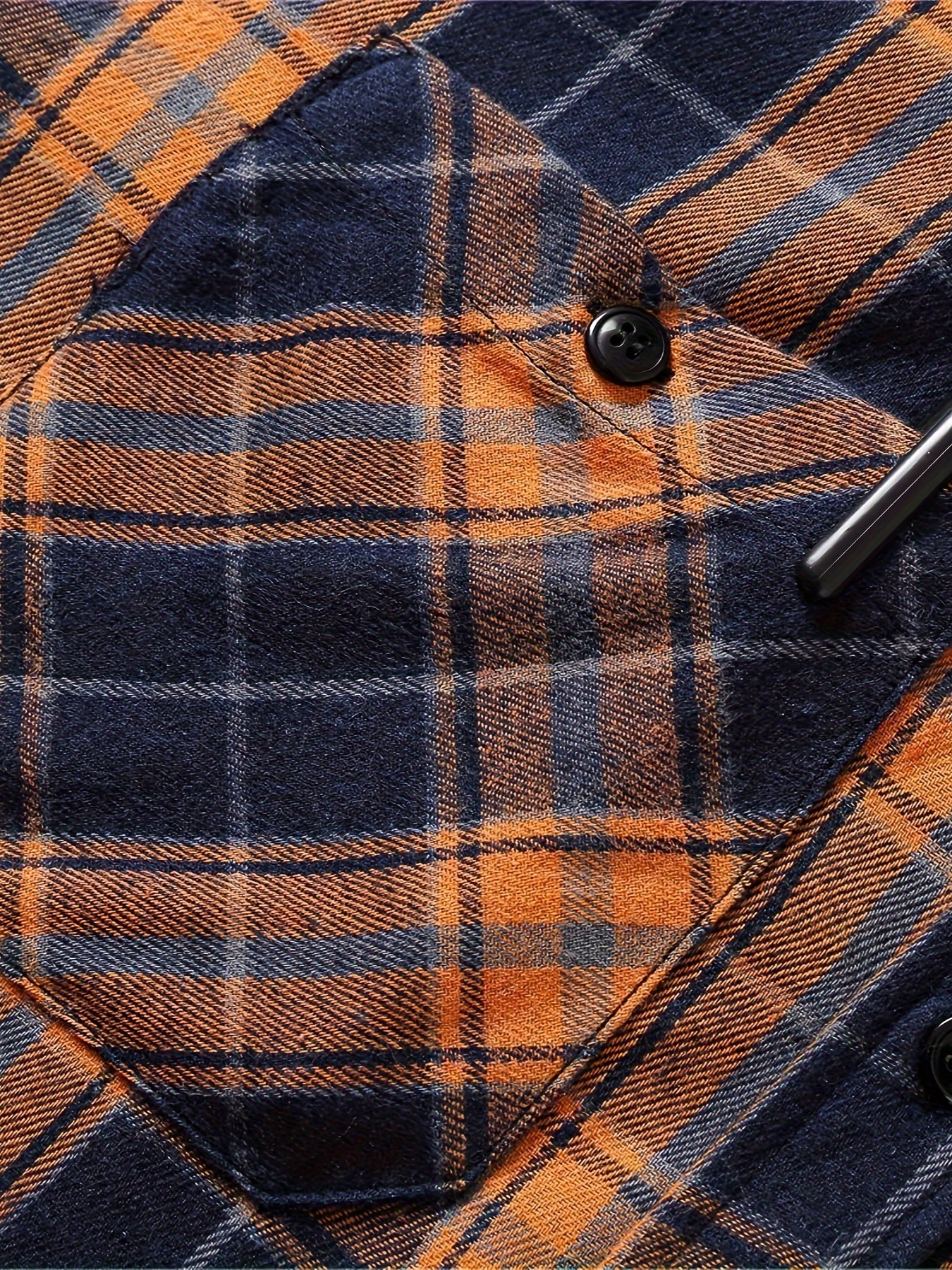 plus size mens plaid hooded jacket fashion hoodies fall winter mens clothing details 10