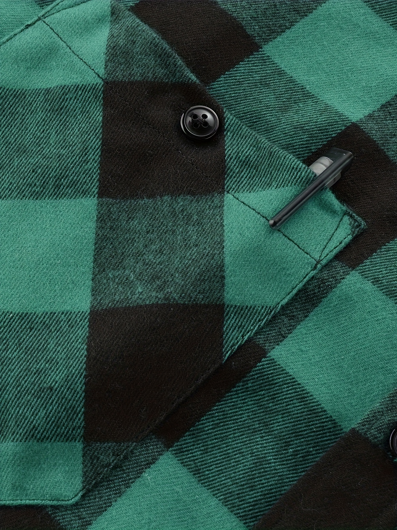 plus size mens plaid hooded jacket fashion hoodies fall winter mens clothing details 18