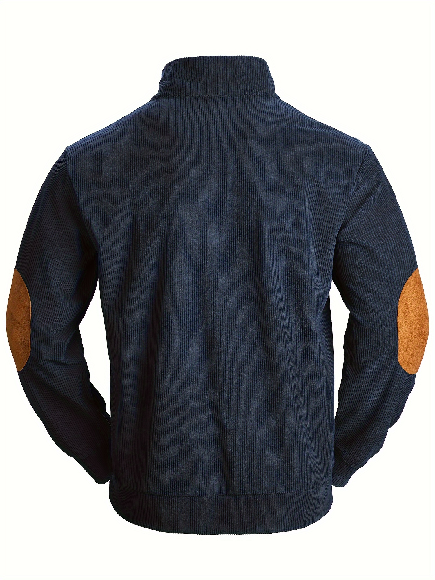 plus size mens contrast color sweatshirt band collar tops spring fall mens clothing details 6