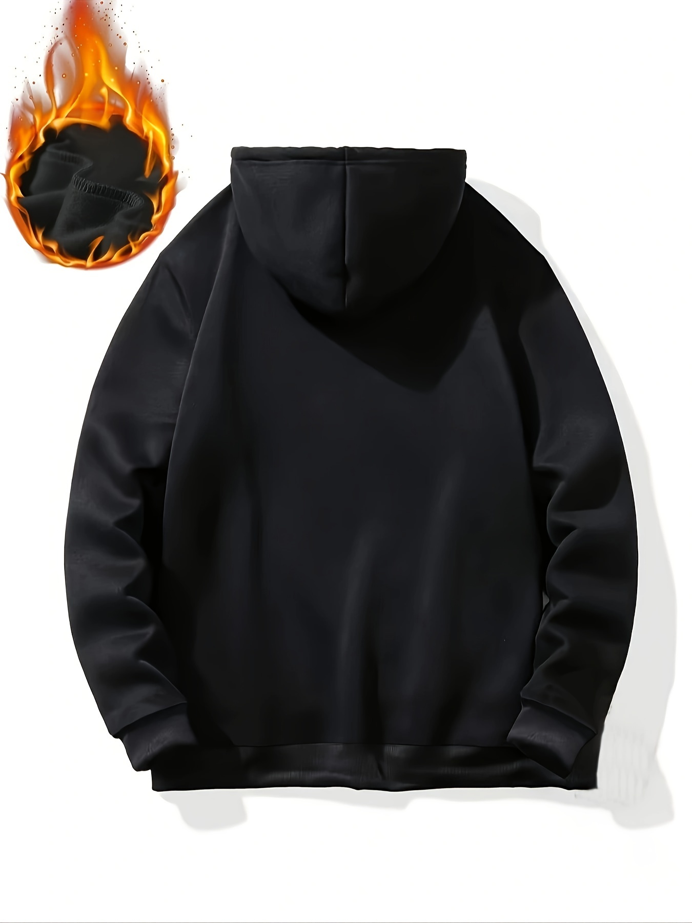 plus size mens los angeles print hooded sweatshirt for fall winter mens clothing details 1