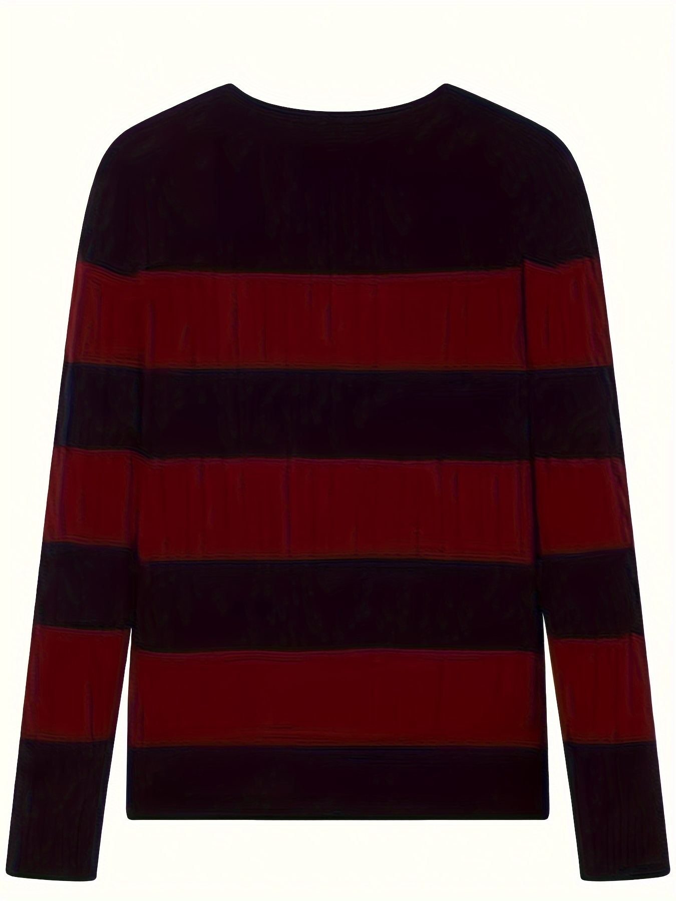 plus size mens contrast color sweater cable knit pullover for spring fall winter mens clothing details 7