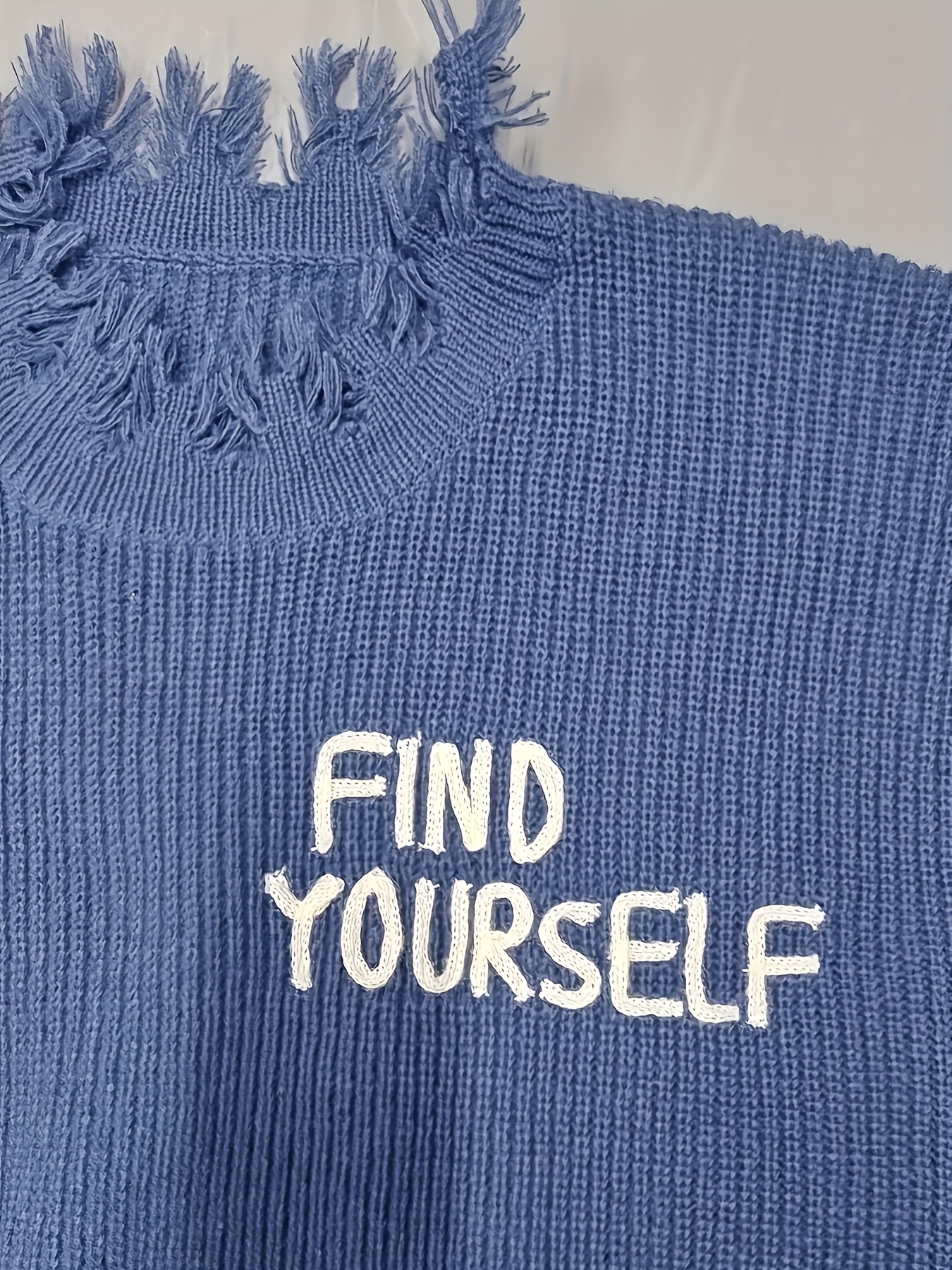 plus size mens casual hemline oversized crew neck knit sweater pullover with letter embroidery trend long sleeve warm sweaters for fall winter details 10