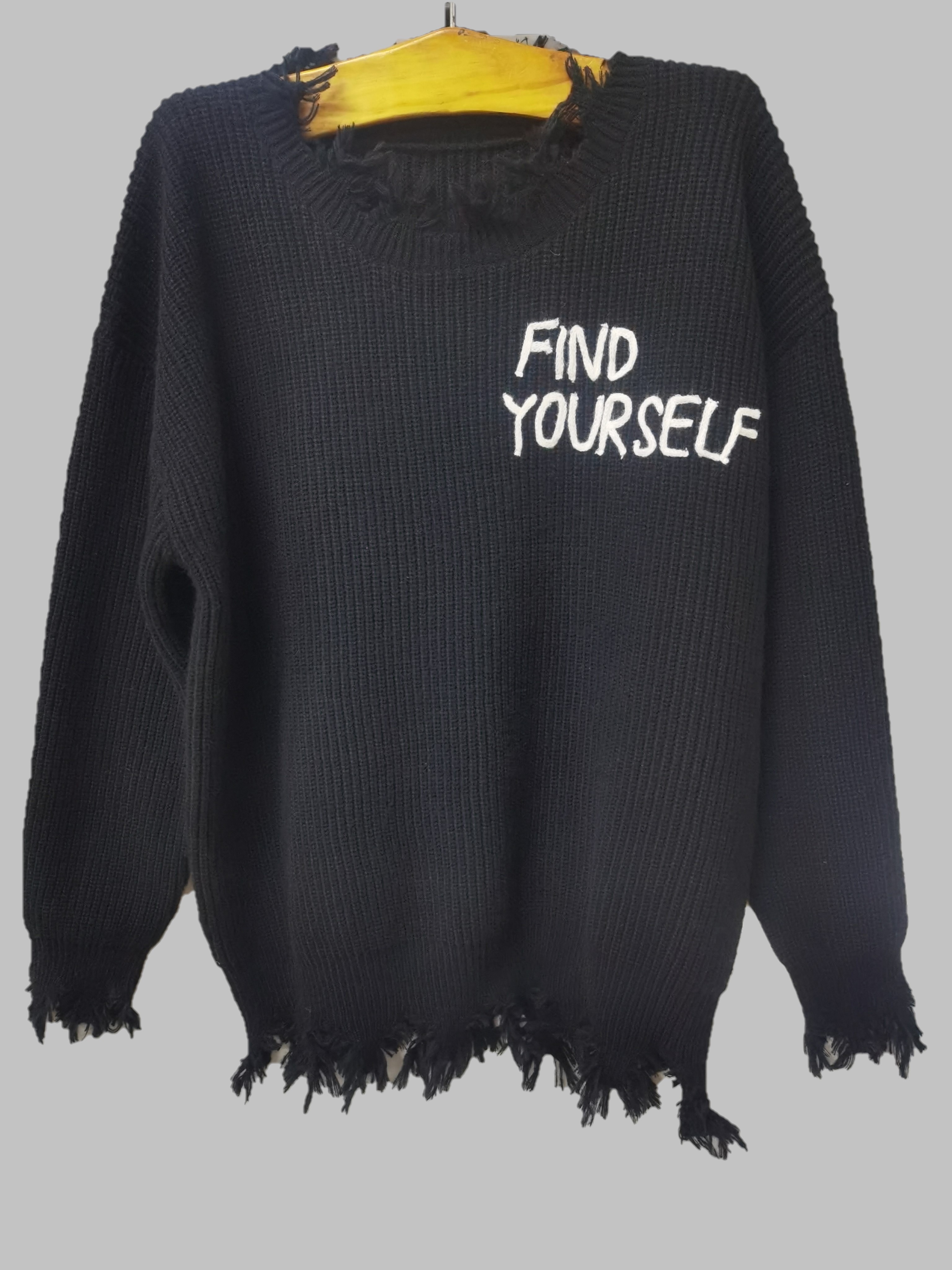 plus size mens casual hemline oversized crew neck knit sweater pullover with letter embroidery trend long sleeve warm sweaters for fall winter details 12