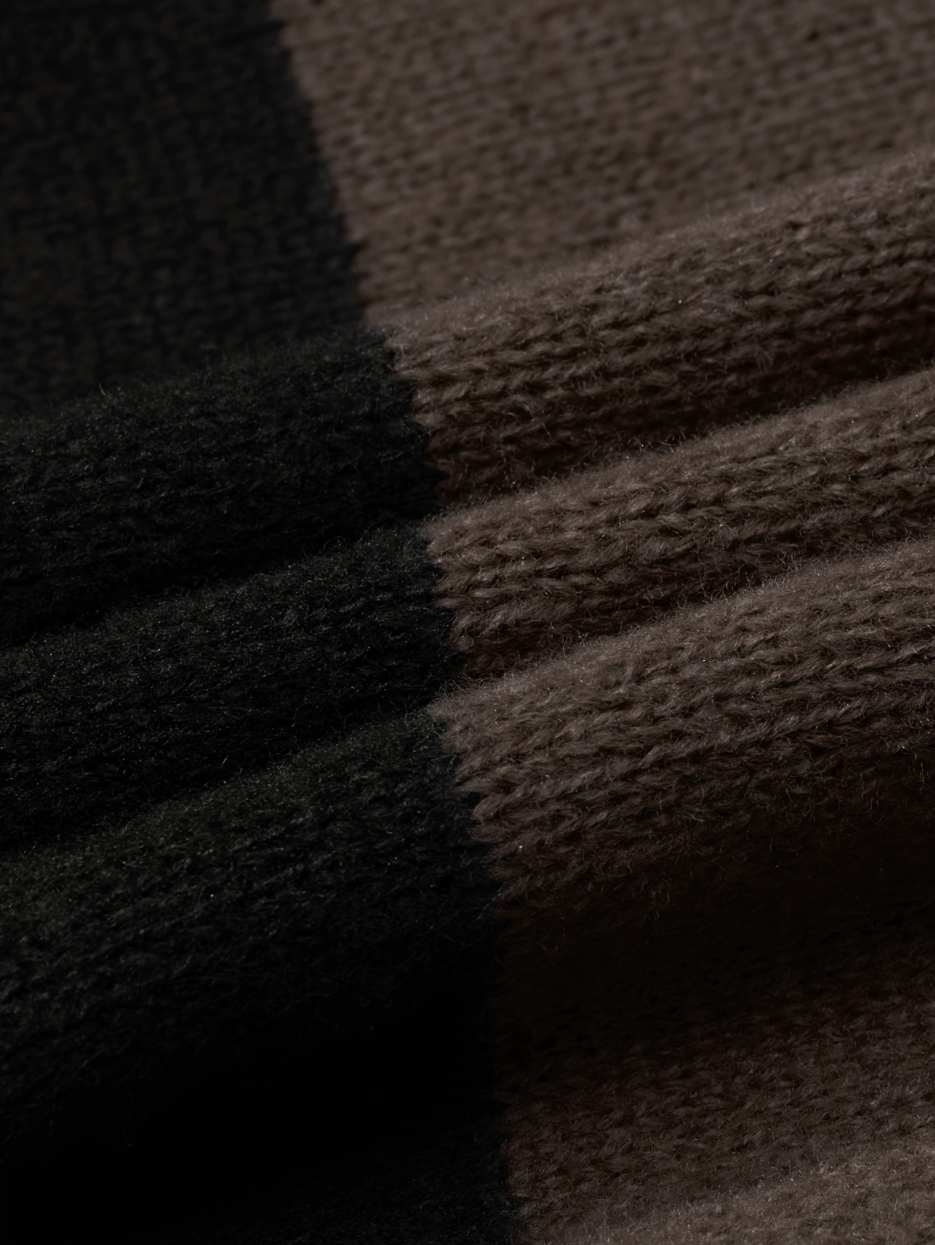 plus size mens contrast color sweater causal stylish knit crew neck pullover for fall winter mens clothing k pop details 3