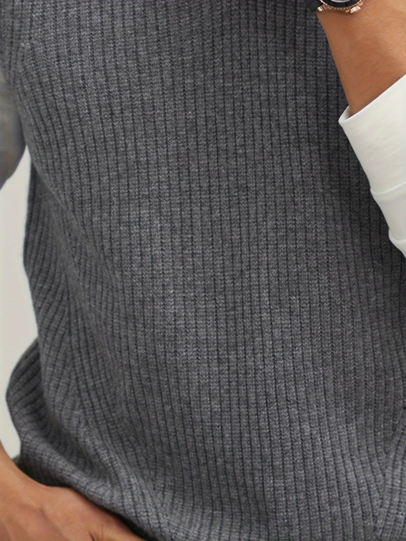 mens v neck knitted sweater without sleeves top knitted sweater with dxl large height details 9