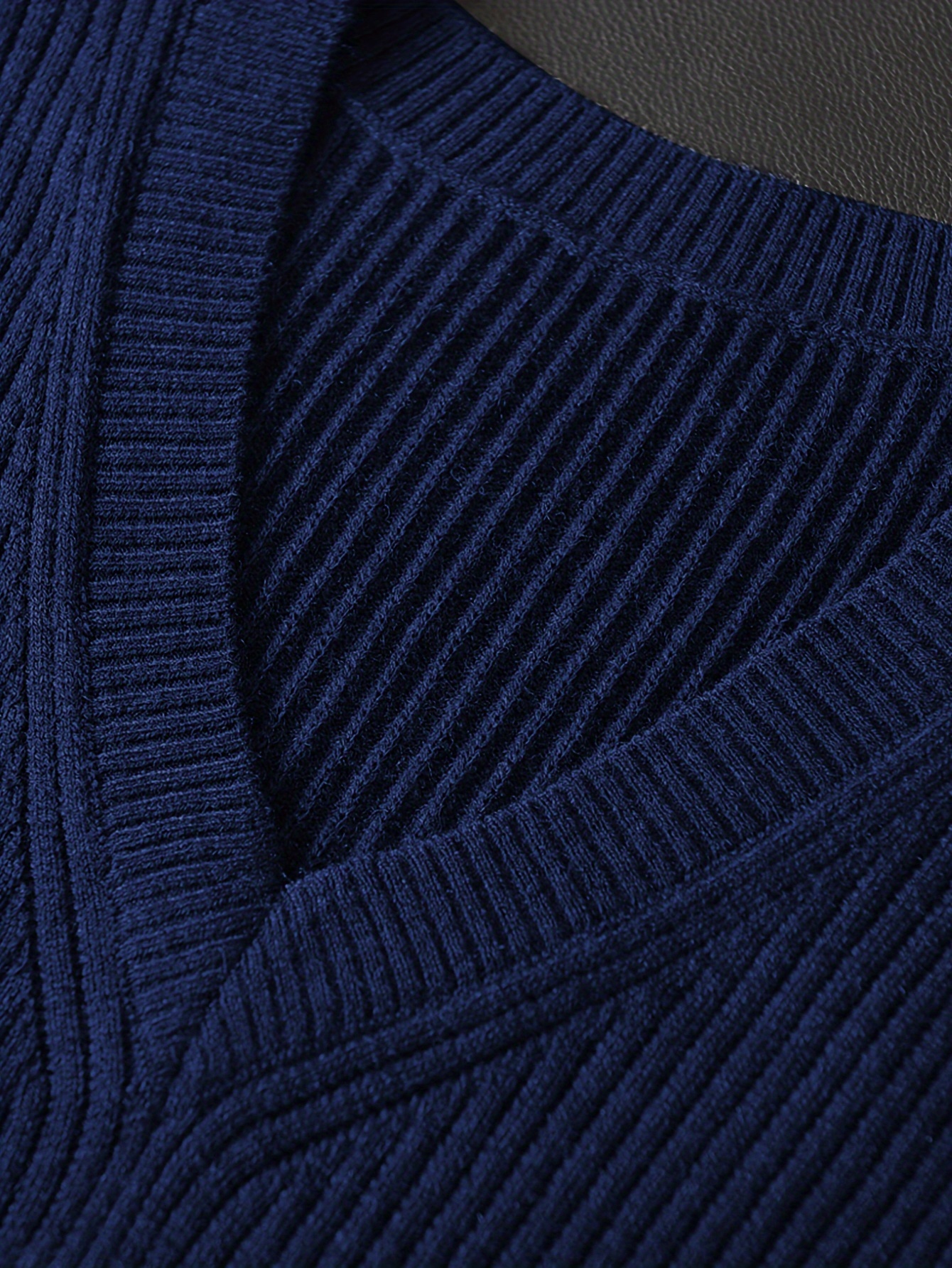 mens v neck knitted sweater without sleeves top knitted sweater with dxl large height details 22