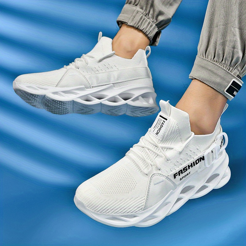 womens shock absorbing blade athletic shoes lightweight flying woven sneakers with anti slip sole for outdoor running and casual wear details 16