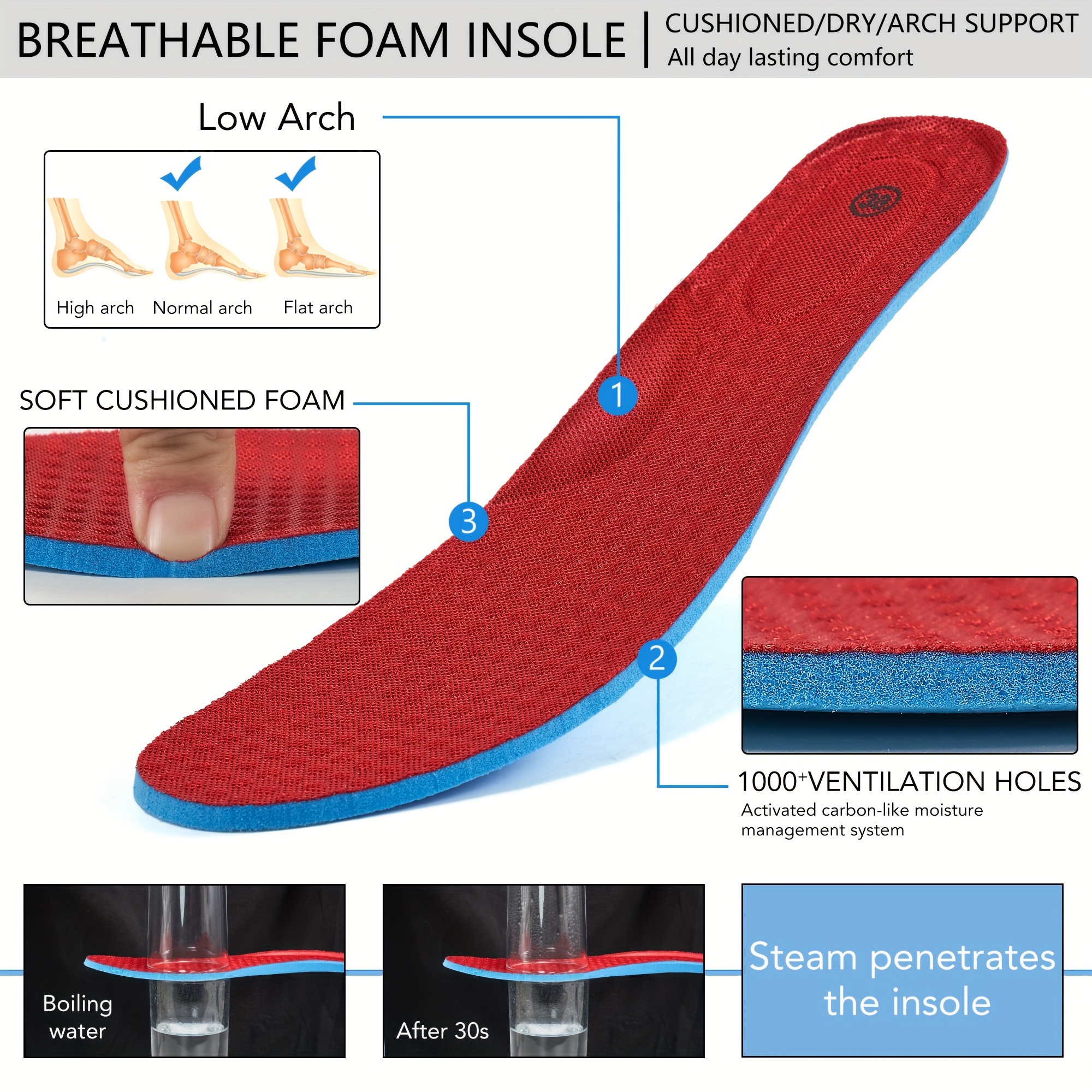 Mesh Breathable Soft Sole Shock Absorption Running Shoes details 5