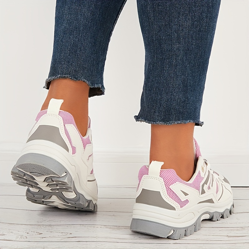 Women s Fashion Mesh Breathable Running Shoes Color Blocking details 3