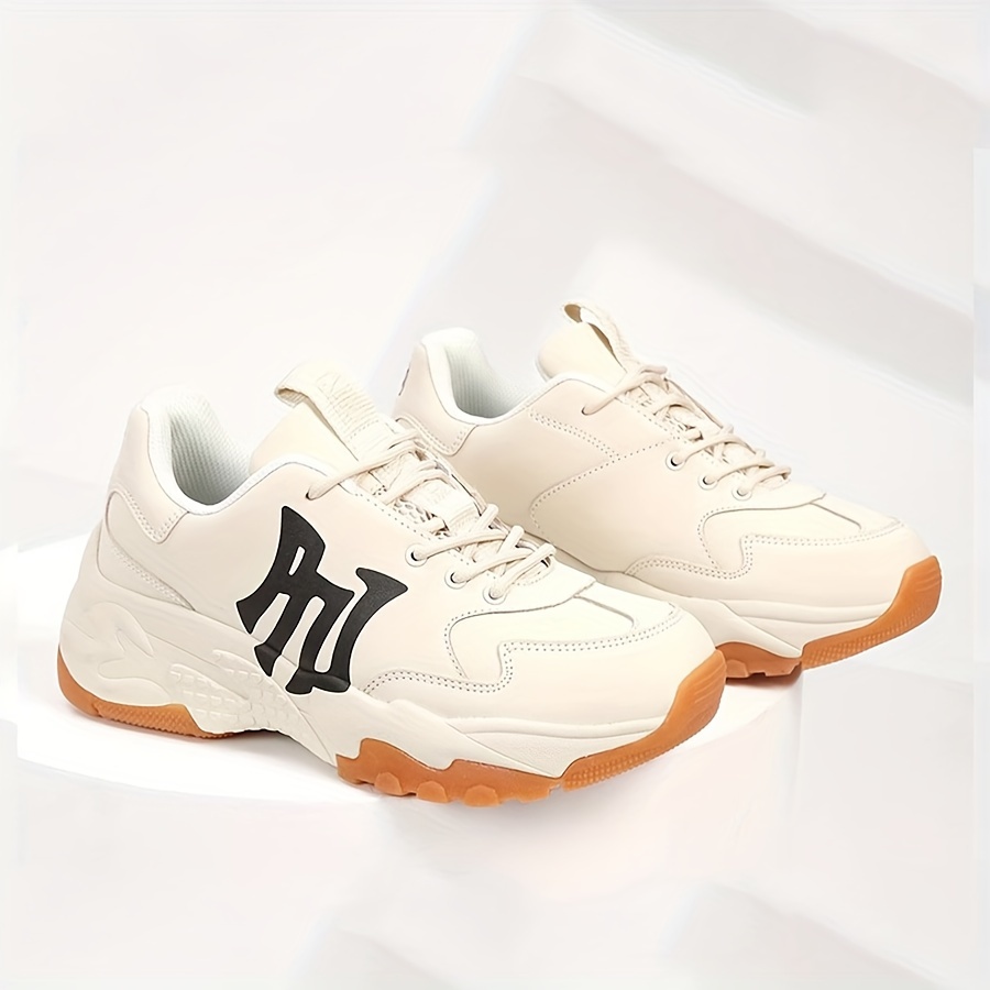   mens breathable mesh chunky sneakers ultra fiber leather non slip md sole athletic shoes shoes for men mens sneakers details 1