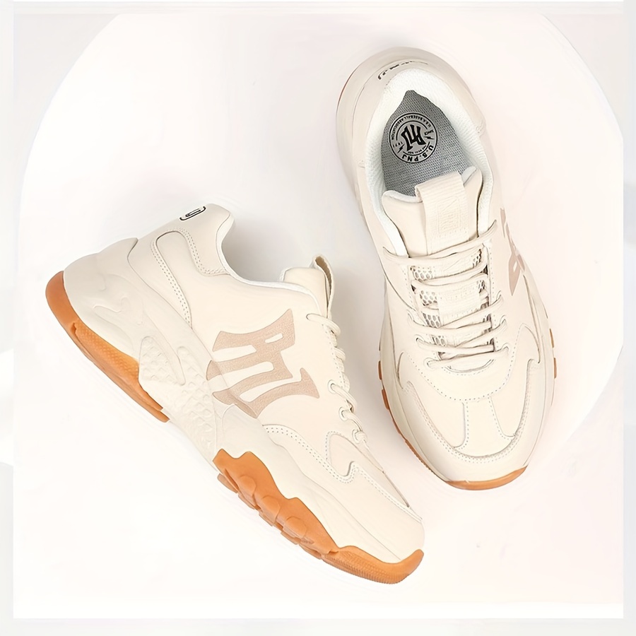   mens breathable mesh chunky sneakers ultra fiber leather non slip md sole athletic shoes shoes for men mens sneakers details 4