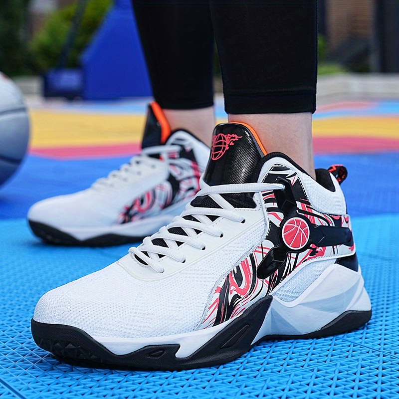 Women s Breathable Lace Fashion Basketball Shoes Non slip details 3