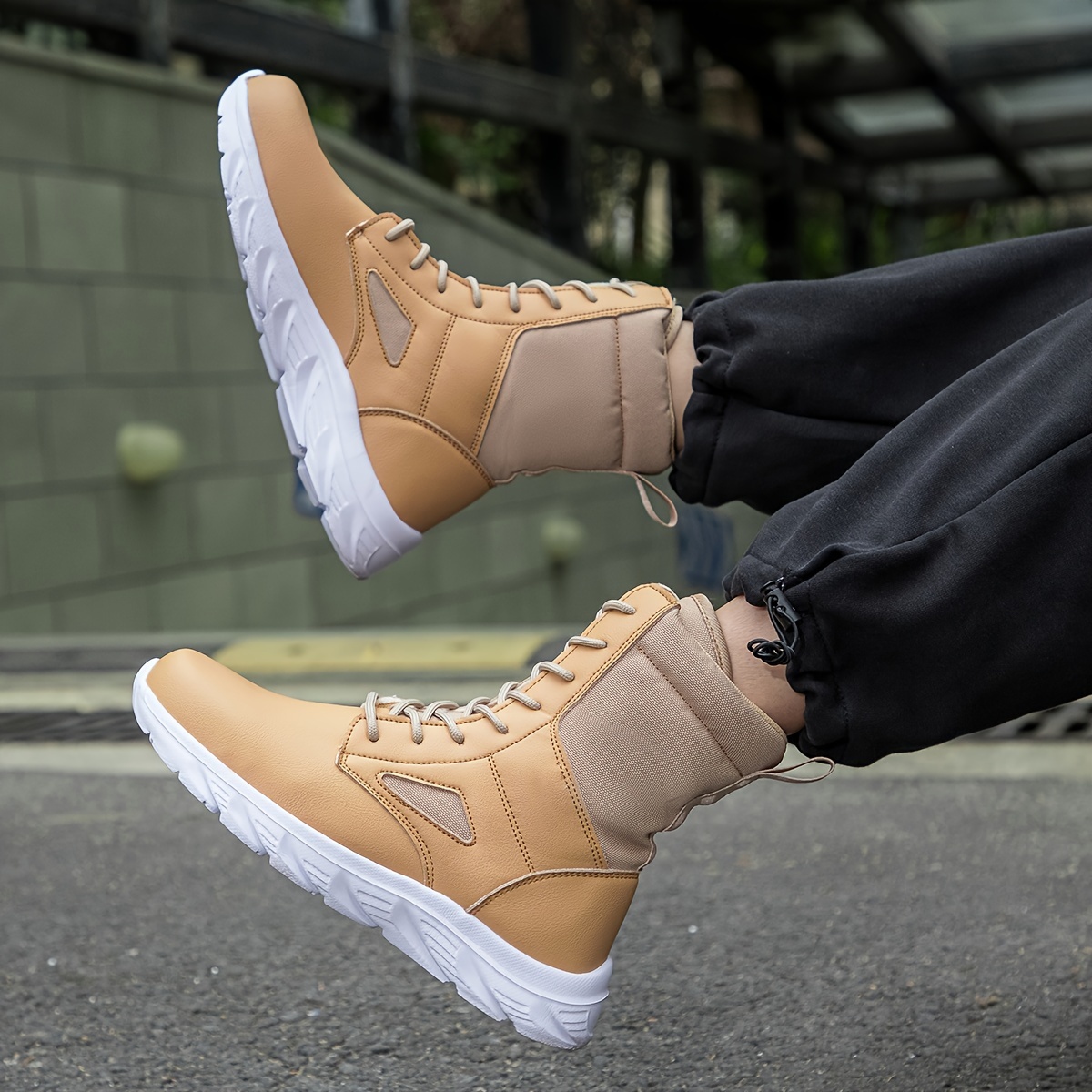 High Top Boots Couples Outdoor Hiking Boots Durable All Terrain Sole Check Out Today s Deals Now Temu details 5