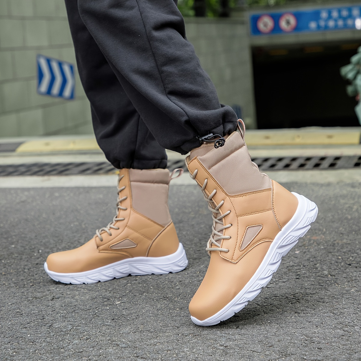 High Top Boots Couples Outdoor Hiking Boots Durable All Terrain Sole Check Out Today s Deals Now Temu details 6