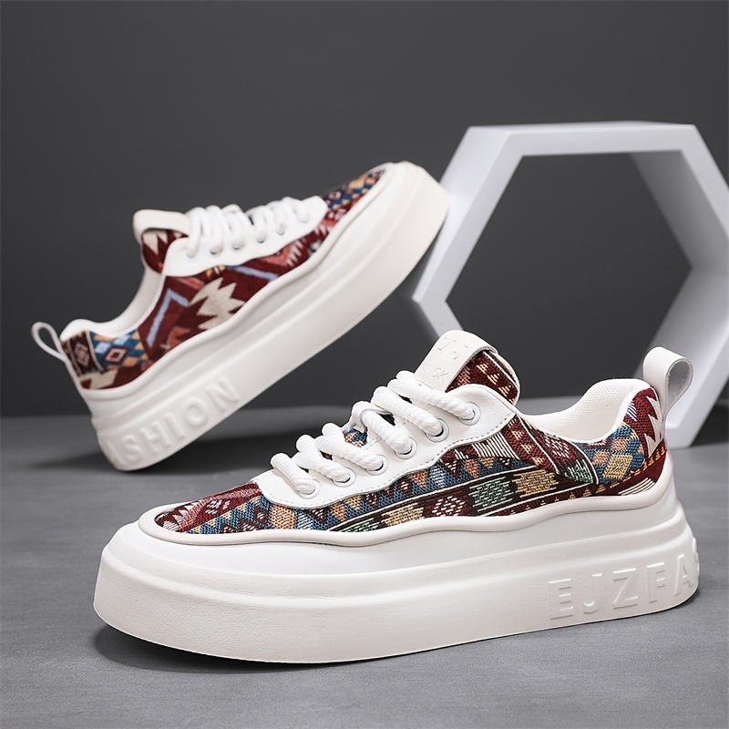 Mens Platform Shoes Soft Sole Comfy Low Top Lace Up Casual Shoes For Outdoor Walking Traveling Don t Miss These Great Deals Temu details 5