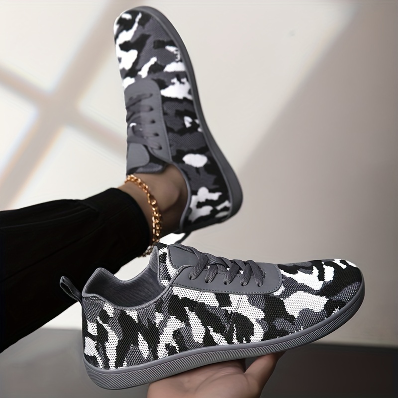 Mens Durable Camouflage Breathable Lace Up Sneakers For Outdoor Walking Jogging Workout Spring Summer Men s Shoes Temu details 0