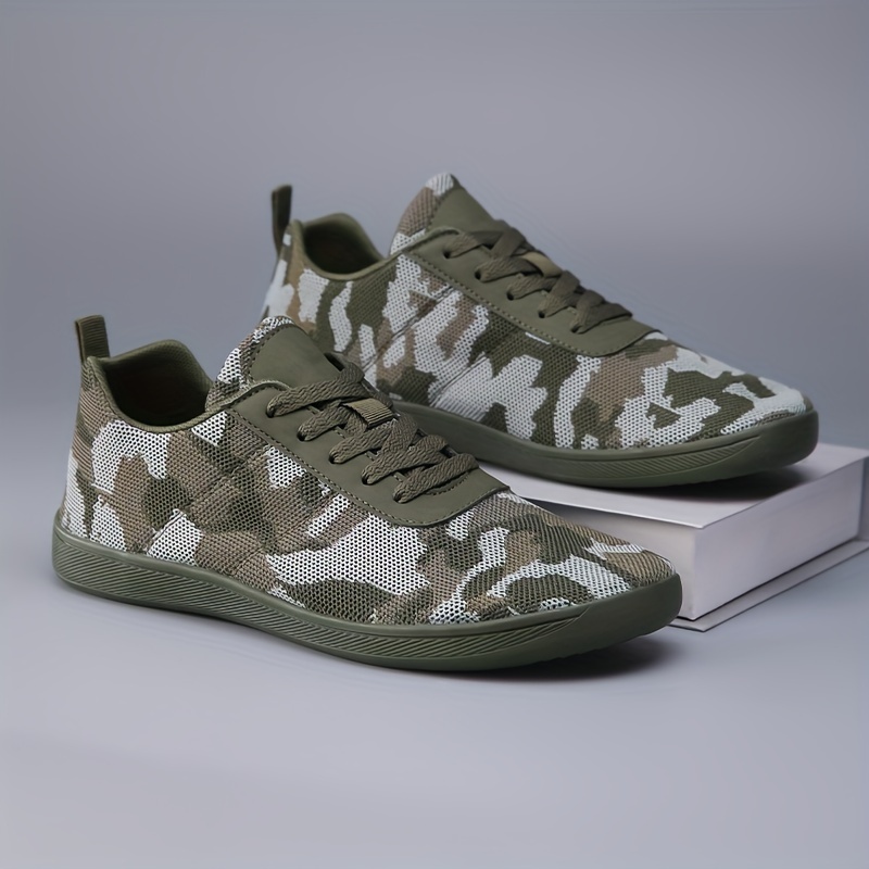 Mens Durable Camouflage Breathable Lace Up Sneakers For Outdoor Walking Jogging Workout Spring Summer Men s Shoes Temu details 8