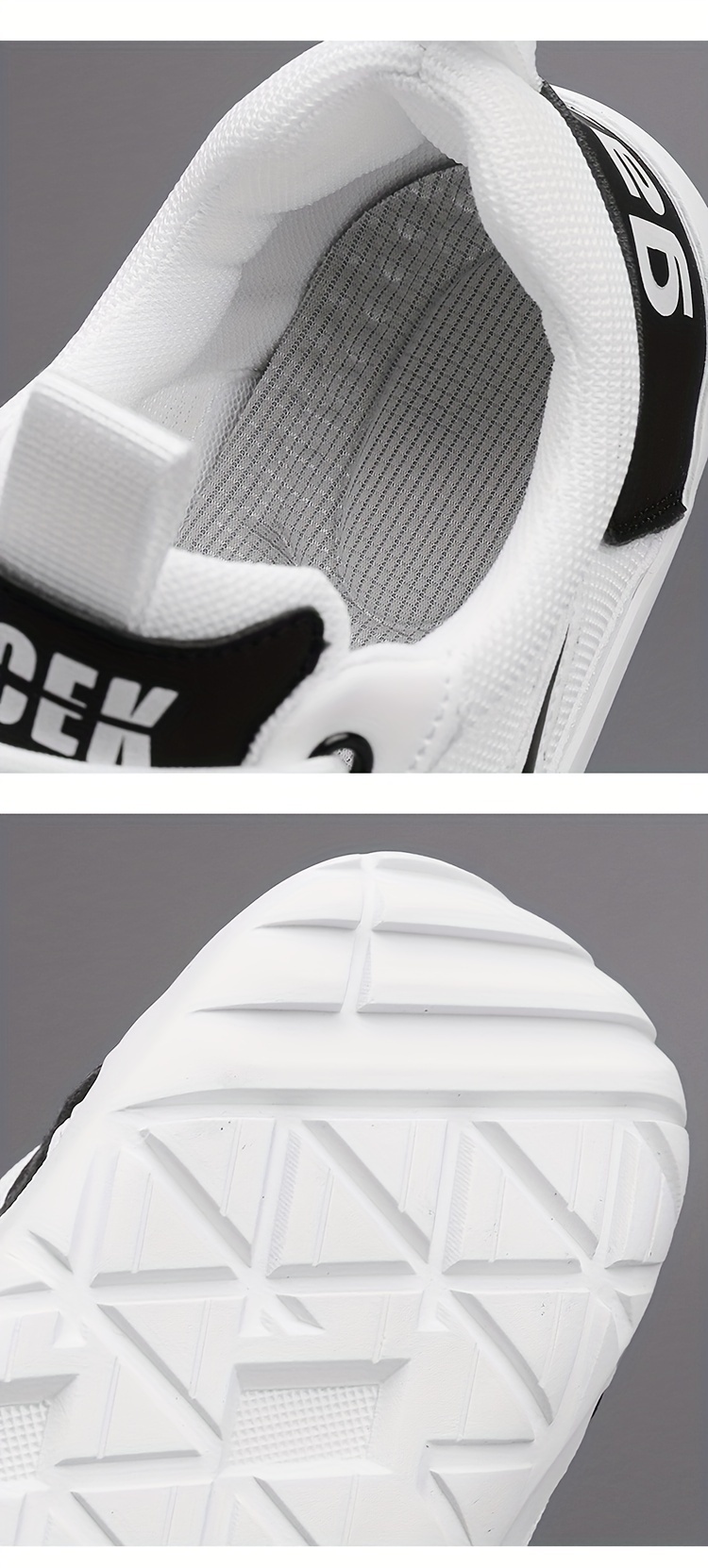Mens Breathable Color Block Low Top Lace Up Jogging Shoes All Seasons Comfy Outdoor Workout Men s Shoes Temu details 3