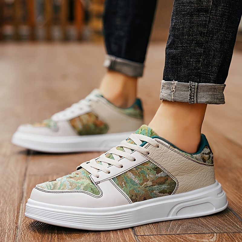 Mens Trendy Skate Shoes Comfy Non Slip Casual Lace Up Soft Sole Sneakers For Mens Outdoor Activities Men s Shoes Temu details 8
