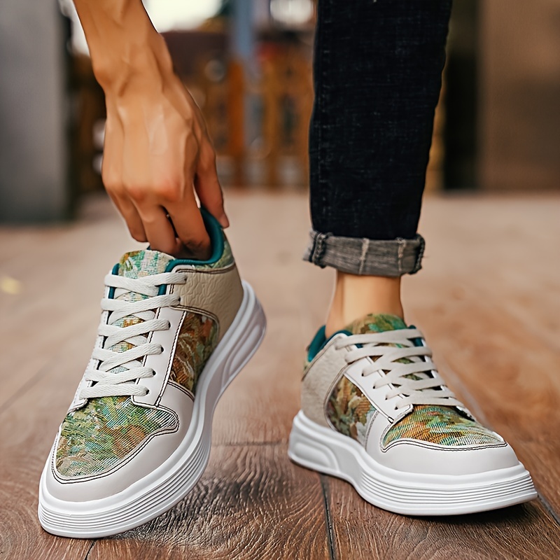 Mens Trendy Skate Shoes Comfy Non Slip Casual Lace Up Soft Sole Sneakers For Mens Outdoor Activities Men s Shoes Temu details 9
