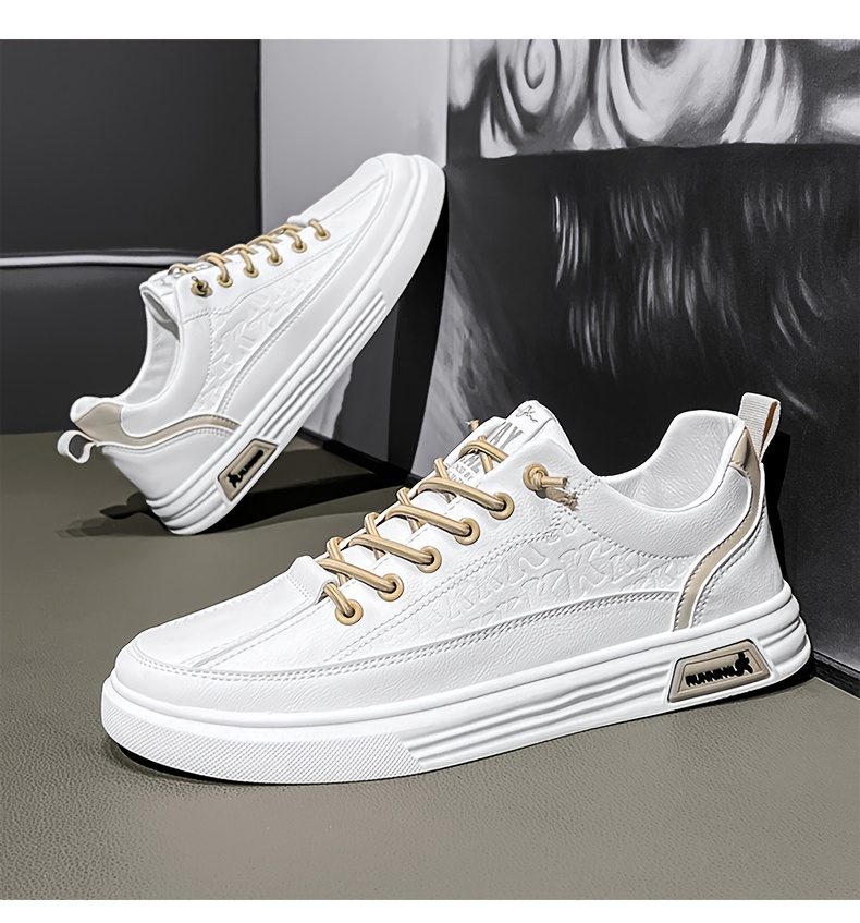 Mens Trendy K Letter Low Top Skate Shoes With Elastic Lace Non Slip Comfy Casual Shoes For Outdoor Traveling Walking Don t Miss These Great Deals Temu details 13
