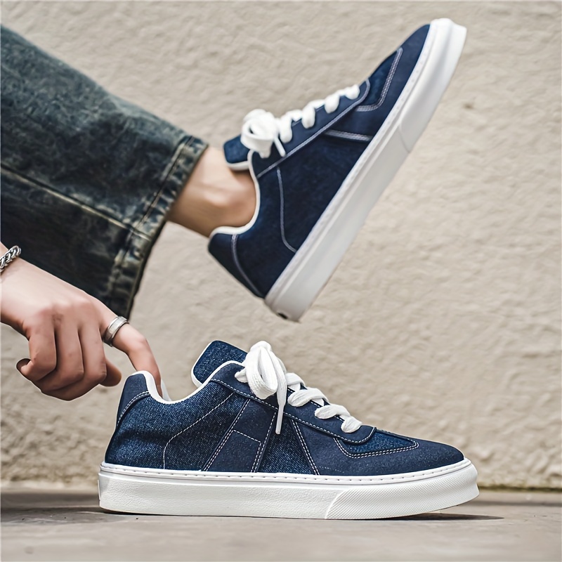 Men S All-Season Low-Top Canvas Sneakers | Non-Slip, Comfort Fit, Lace-Up Casual Shoes For Outdoor Activities details 4
