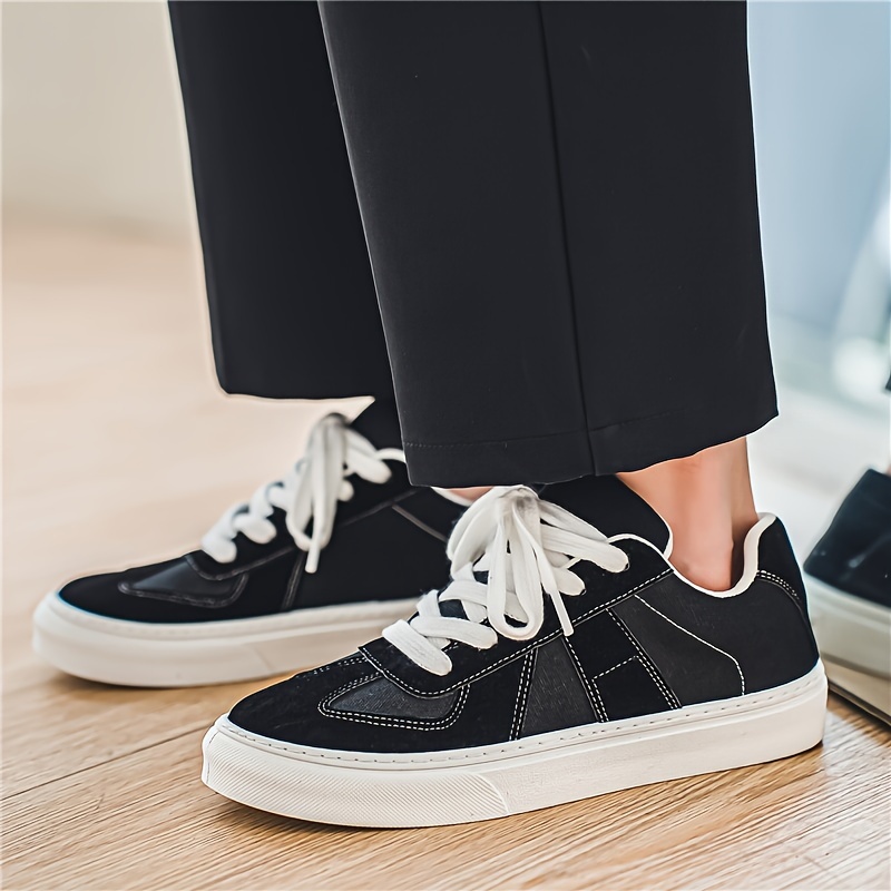 Men S All-Season Low-Top Canvas Sneakers | Non-Slip, Comfort Fit, Lace-Up Casual Shoes For Outdoor Activities details 5