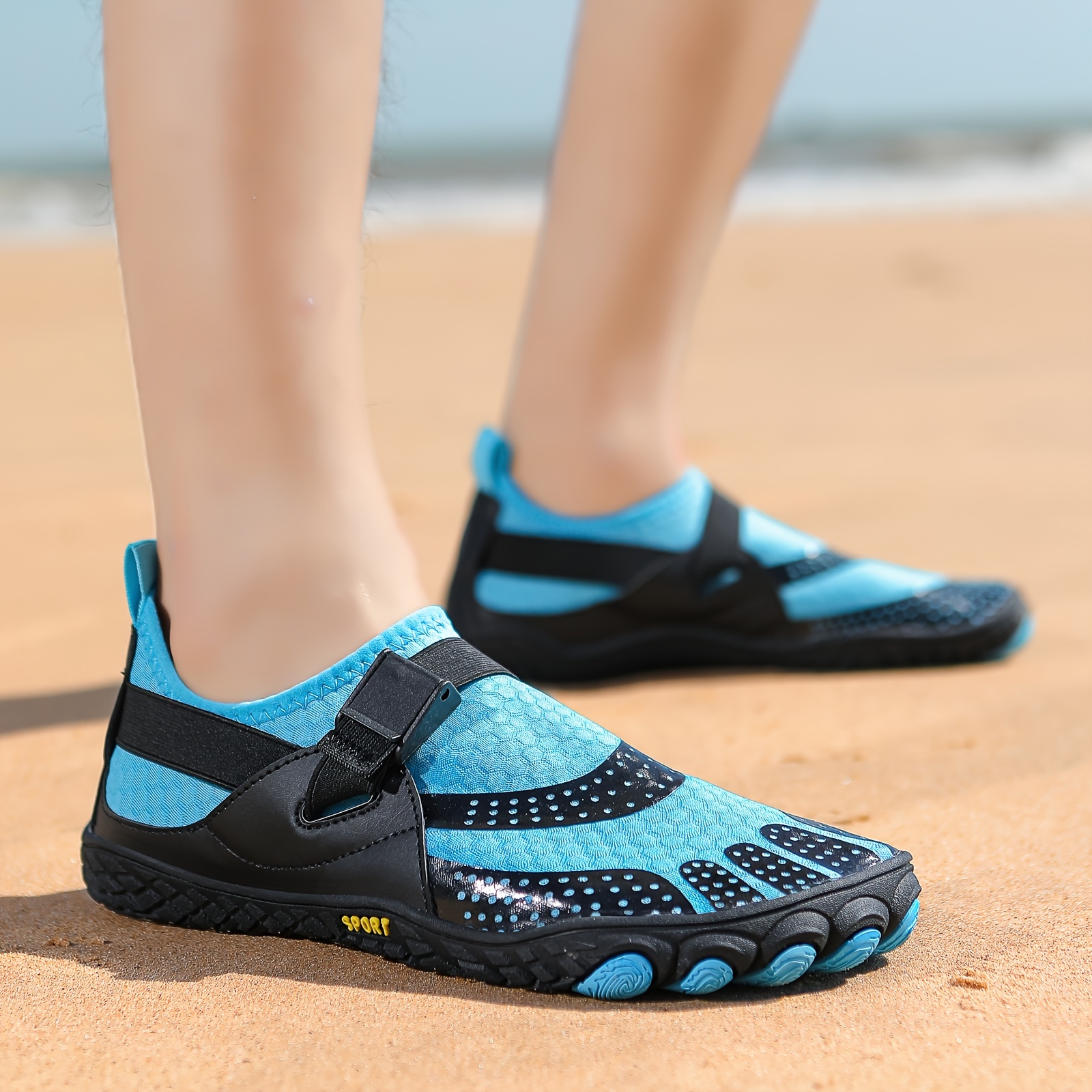 mens bare water shoes breathable quick dry non slip for mens summer beach walking pool swimming outdoor activities details 10