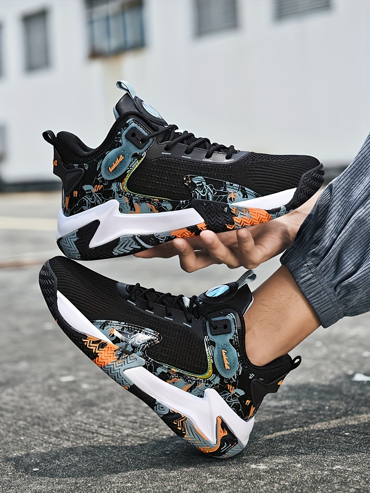 breathable mens basketball shoes with non slip soles and shock absorption perfect for training running and walking details 12