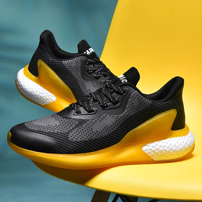 Mens Fashionable Versatile Casual Sports Shoes Comfortable Lace Up Low Top Cross Training Sneakers For Running Training Solid Color Athletic Footwear With Fabric Upper Lining Insole Tpu Sole Check Out Today s Deals Now Temu details 3